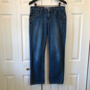 Levi's 505 Straight Leg Med Wash Jeans sz 6 Short